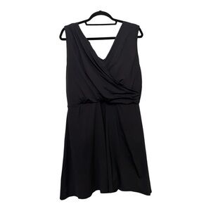 Lands' End Elegant Black One-Piece Swim Dress